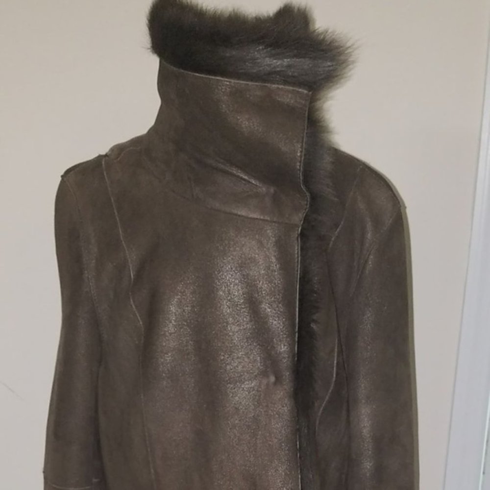 Andrew Marc 100% Lamb Shearling Leather Coat